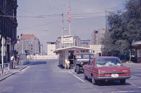 Checkpoint Charlie at the Berlin Wall