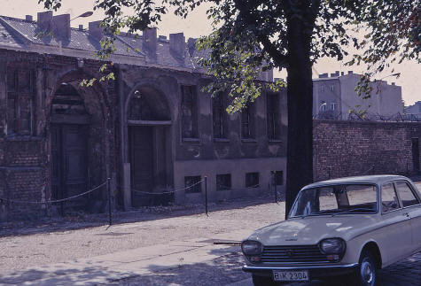 Sidewalk adjacent to the Berlin Wall